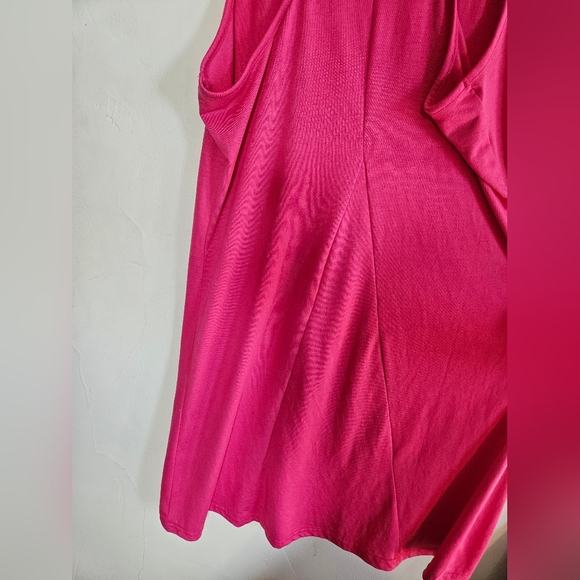 Firefly Dress Sleep Lounge extra long muscle tee dress size medium HOT Pink - Picture 5 of 11